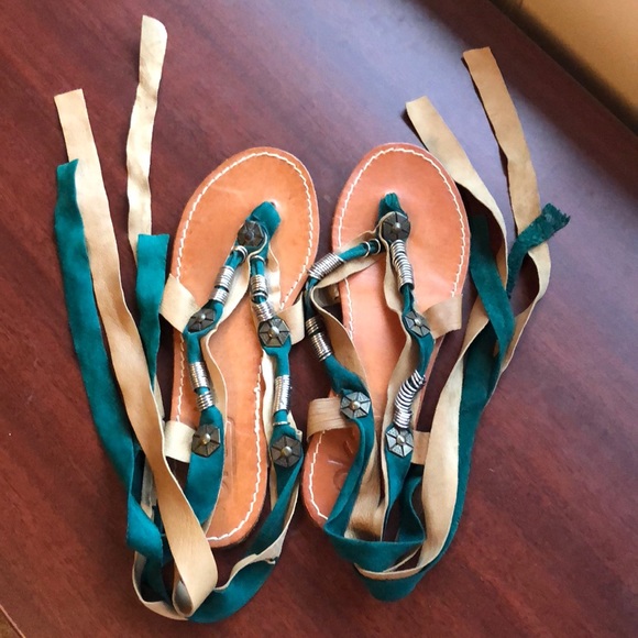 Vero Cuoio Shoes - Vintage Vero Cuoio Italian leather boho sandals